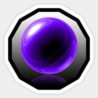 Purple Glass Orb Sticker